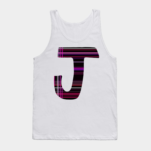 Letter J 02 Tank Top by Shurkason